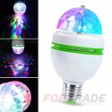 ROTATING BULB DISCO BALL LED RGB POWER E27 PARTY LASER PROJECTOR