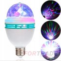 ROTATING BULB DISCO BALL LED RGB POWER E27 PARTY LASER PROJECTOR