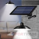 CHANDELIER HANGING GARDEN LAMP DOUBLE SOLAR LED REMOTE SET