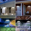 CHANDELIER HANGING GARDEN LAMP DOUBLE SOLAR LED REMOTE SET