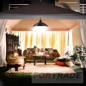 CHANDELIER HANGING GARDEN LAMP DOUBLE SOLAR LED REMOTE SET