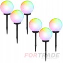 SOLAR GARDEN LAMPS RGB BALL 4 PCS