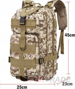 TACTICAL MILITARY SURVIVAL MILITARY BACKPACK FOR A TRIP SMALL 30L FORTRADE