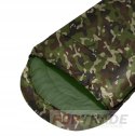 TOURIST SLEEPING BAG MUMMY 2IN1 WARM QUILT HOOD CAMO FORTRADE