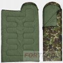 TOURIST SLEEPING BAG MUMMY 2IN1 WARM QUILT HOOD CAMO FORTRADE