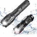 SET 2X MILITARY TACTICAL LED FLASHLIGHT T6 Q5 COB FORTRADE