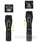 SET 2X MILITARY TACTICAL LED FLASHLIGHT T6 Q5 COB FORTRADE