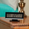 Digital alarm clock electronic clock with thermometer and date display