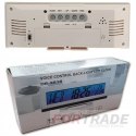 Elektronischer digitaler wecker mit display, thermometer, datum, wecker