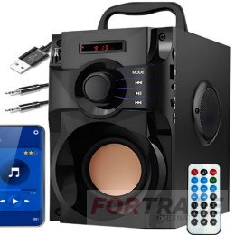 GŁOŚNIK BEZPRZEWODOWY PRZENOŚNY BOOMBOX BLUETOOTH KOLUMNA RADIO USB PILOT