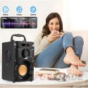 GŁOŚNIK BEZPRZEWODOWY PRZENOŚNY BOOMBOX BLUETOOTH KOLUMNA RADIO USB PILOT