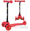 SCOOTER FOR CHILDREN, THREE-WHEELED, BALANCED, FOLDABLE, RIDE RIDER, LUMINOUS WHEELS