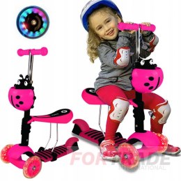 THREE-WHEEL BALANCING SCOOTER FOR CHILDREN, ADJUSTABLE RIDE-ON BASKET 3-IN-1