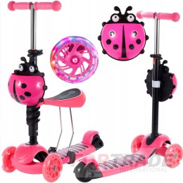 THREE-WHEEL BALANCING SCOOTER FOR CHILDREN, ADJUSTABLE RIDE-ON BASKET 3-IN-1