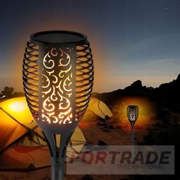 LAMPA OGRODOWA POCHODNIA SOLARNA LED LAMPKA LAMPY OGRODOWE WBIJANE x 4 SZT