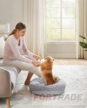 DOG BED FOR CAT LARGE WATERPROOF BED FUR PILLOW 50X50CM