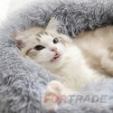 DOG BED FOR CAT LARGE WATERPROOF BED FUR PILLOW 50X50CM