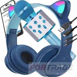 MICROPHONE FOR SINGING KARAOKE WIRELESS EAR HEADPHONES FOR CHILDREN SET