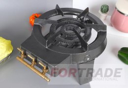 Cast iron round burner camping stove