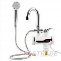 Water heater tap with standing shower