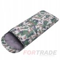 TOURIST TRAVEL SLEEPING BAG WITH HOOD, WARM, LIGHTWEIGHT CAMO DUVET WITH COVER