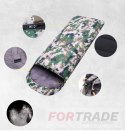 TOURIST TRAVEL SLEEPING BAG WITH HOOD, WARM, LIGHTWEIGHT CAMO DUVET WITH COVER