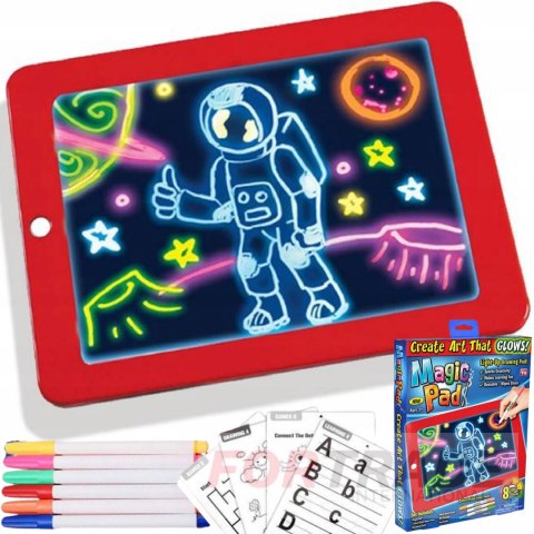 ILLUMINATED TABLET FOR CHILDREN MAGICAL LED DRAWING BOARD