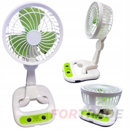 PORTABLE FOLDABLE DESK FAN FAN WITH BATTERY AND LED LAMP