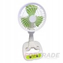 PORTABLE FOLDABLE DESK FAN FAN WITH BATTERY AND LED LAMP