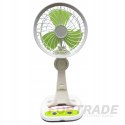 PORTABLE FOLDABLE DESK FAN FAN WITH BATTERY AND LED LAMP