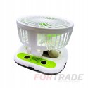 PORTABLE FOLDABLE DESK FAN FAN WITH BATTERY AND LED LAMP