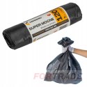 GARBAGE BAGS 120L LITERS UNIVERSAL SUPER STRONG BLACK 105X70CM X 7 PCS