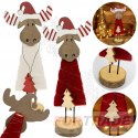 WOODEN DECORATION FIGURINE REINDEER DEER CHRISTMAS ORNAMENT FOR CHRISTMAS