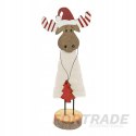 WOODEN DECORATION FIGURINE REINDEER DEER CHRISTMAS ORNAMENT FOR CHRISTMAS