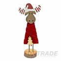 WOODEN DECORATION FIGURINE REINDEER DEER CHRISTMAS ORNAMENT FOR CHRISTMAS