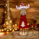 WOODEN DECORATION FIGURINE REINDEER DEER CHRISTMAS ORNAMENT FOR CHRISTMAS