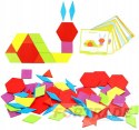 BUNTES HOLZBLÖCKE MONTESSORI-PUZZLE-KARTENSPIEL 155 TEILE.