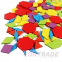 BUNTES HOLZBLÖCKE MONTESSORI-PUZZLE-KARTENSPIEL 155 TEILE.