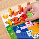 WOODEN EDUCATIONAL SORTER BLOCKS 6 IN 1 MONTESSORI WOODEN PUZZLE