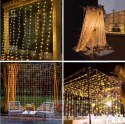 SOLAR GARLAND WIRE DECORATIVE GARDEN LAMPS FOR THE CHRISTMAS TREE 100 LED SOLAR