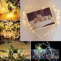 SOLAR GARLAND WIRE DECORATIVE GARDEN LAMPS FOR THE CHRISTMAS TREE 100 LED SOLAR