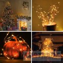 SOLAR GARLAND WIRE DECORATIVE GARDEN LAMPS FOR THE CHRISTMAS TREE 100 LED SOLAR