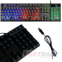 BACKLIT GAMING KEYBOARD FOR GAMING LED WIRED COMPUTER