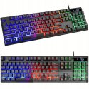 BACKLIT GAMING KEYBOARD FOR GAMING LED WIRED COMPUTER