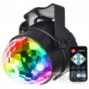 DISCO BALL DISCO PROJECTOR ROTATING LASER RGB LED REFLECTOR + REMOTE