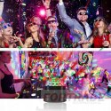 DISCO BALL DISCO PROJECTOR ROTATING LASER RGB LED REFLECTOR + REMOTE