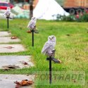 LAMPA SOLARNA OGRODOWA SOWA LED WODOODPORNA DUŻA LAMPKA DO OGRODU WBIJANA