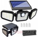 SOLARLAMPE MIT DÄMMERUNGSBEWEGUNGSSENSOR, OUTDOOR-GARTEN-GARAGE-LED