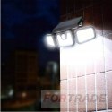 LAMPA SOLARNA Z CZUJNIKIEM ZMIERZCHU RUCHU ZEWNĘTRZNA OGRODOWA GARAŻOWA LED