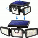 LAMPA SOLARNA Z CZUJNIKIEM ZMIERZCHU RUCHU ZEWNĘTRZNA OGRODOWA GARAŻOWA LED